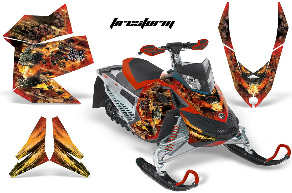 Ski Doo Rev XP Sled Snowmobile Graphic Wrap Kit (2008-2012)