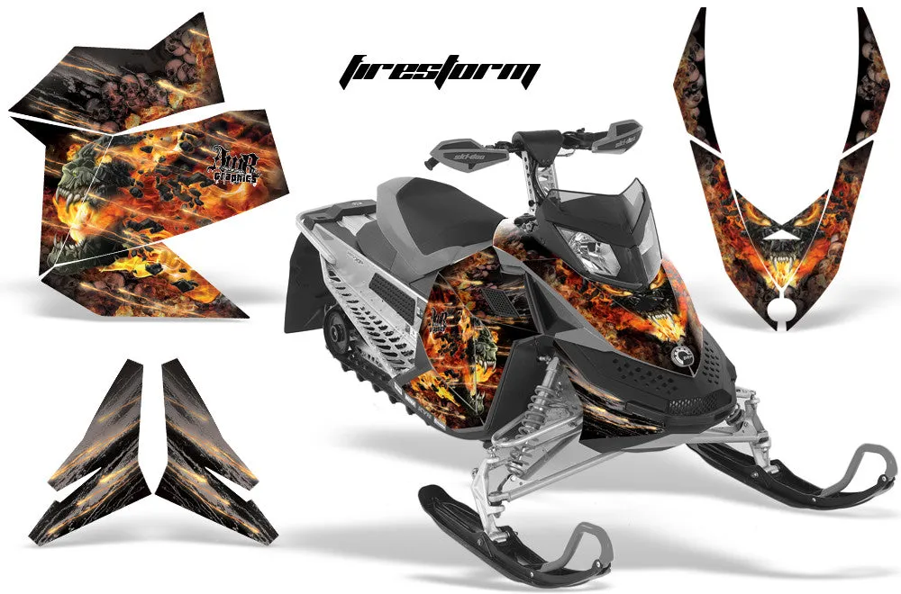 Ski Doo Rev XP Sled Snowmobile Graphic Wrap Kit (2008-2012)