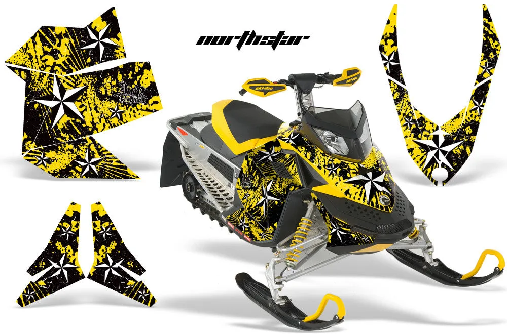 Ski Doo Rev XP Sled Snowmobile Graphic Wrap Kit (2008-2012)