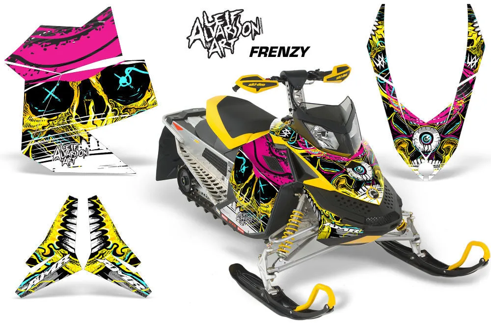 Ski Doo Rev XP Sled Snowmobile Graphic Wrap Kit (2008-2012)