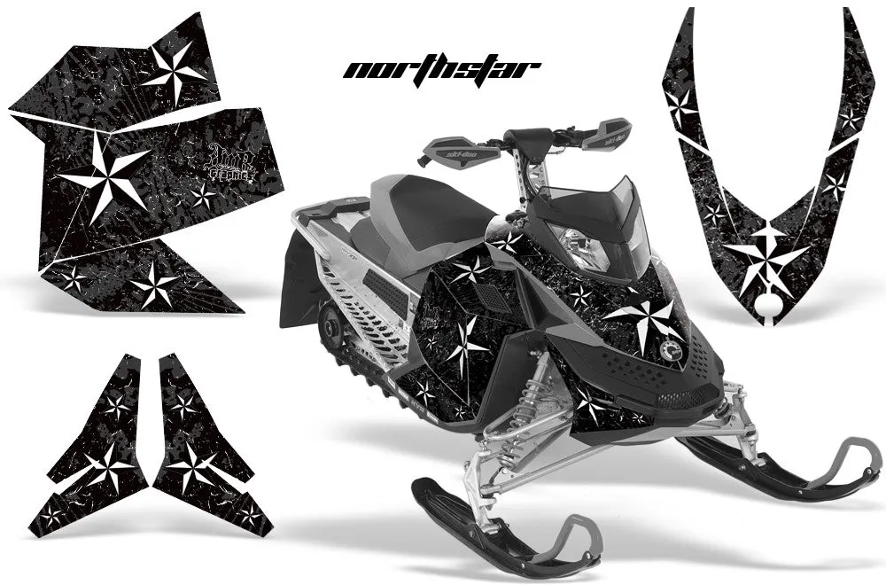 Ski Doo Rev XP Sled Snowmobile Graphic Wrap Kit (2008-2012)