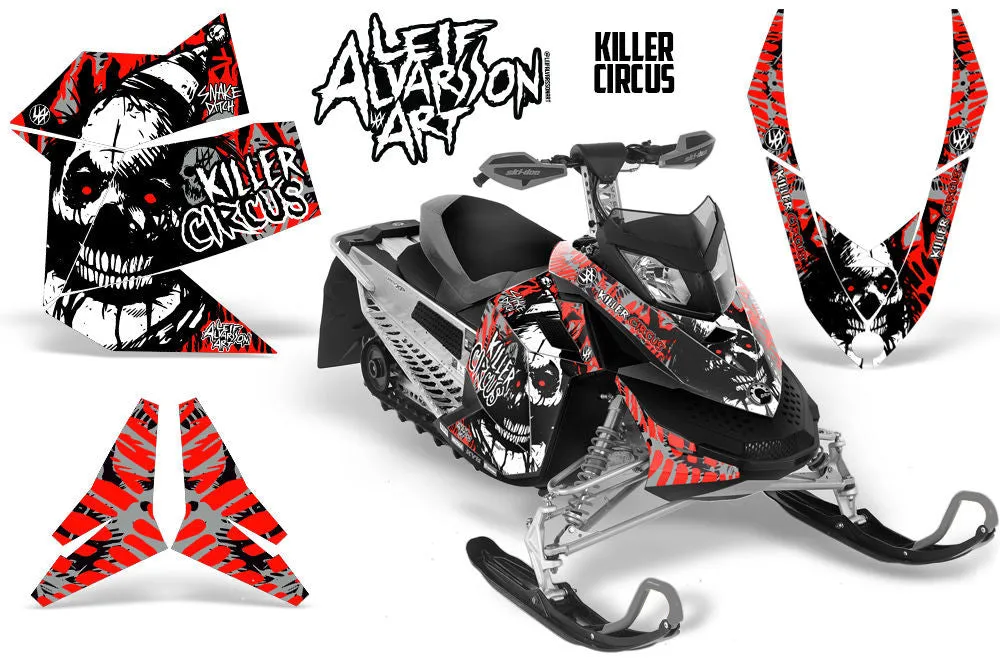 Ski Doo Rev XP Sled Snowmobile Graphic Wrap Kit (2008-2012)