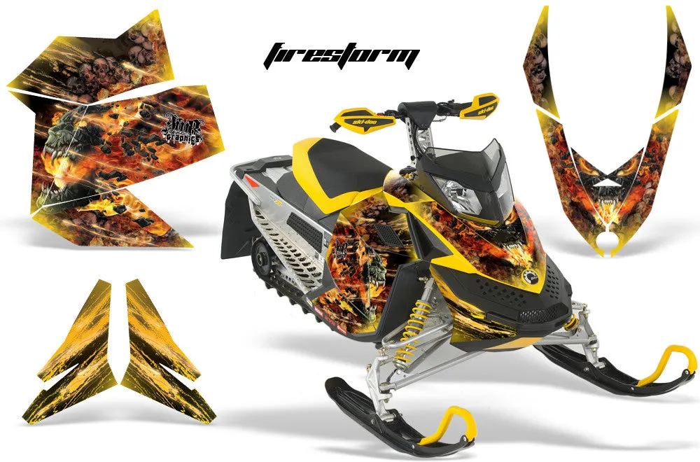 Ski Doo Rev XP Sled Snowmobile Graphic Wrap Kit (2008-2012)