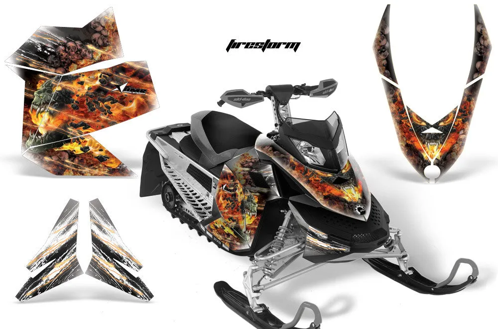Ski Doo Rev XP Sled Snowmobile Graphic Wrap Kit (2008-2012)