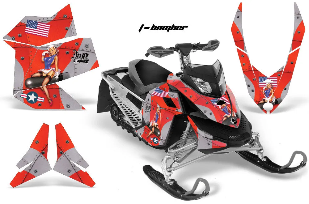 Ski Doo Rev XP Sled Snowmobile Graphic Wrap Kit (2008-2012)