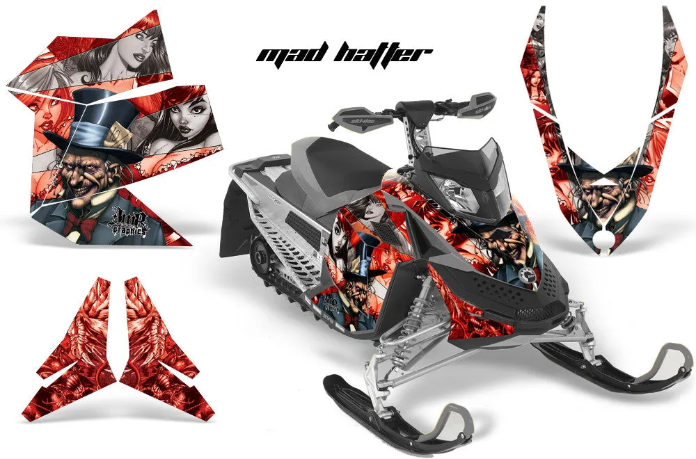 Ski Doo Rev XP Sled Snowmobile Graphic Wrap Kit (2008-2012)