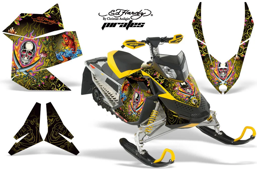 Ski Doo Rev XP Sled Snowmobile Graphic Wrap Kit (2008-2012)