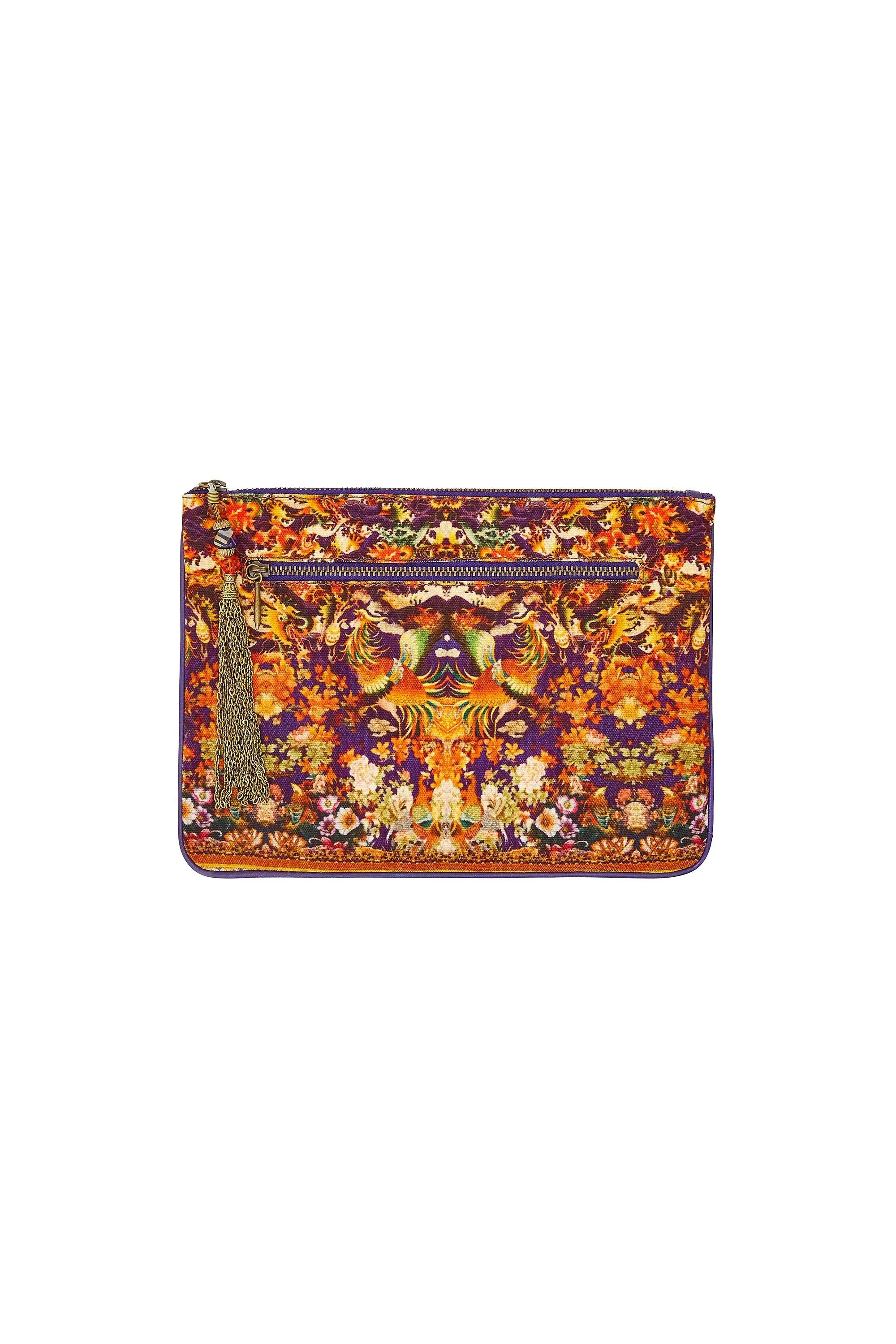 SMALL CANVAS CLUTCH PHOENIX RISE