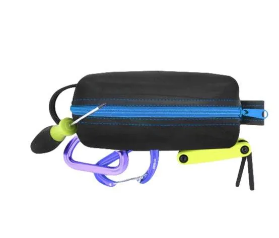 Small  Upcycled Travel  Dopp Bag, Sustainably made in the USA