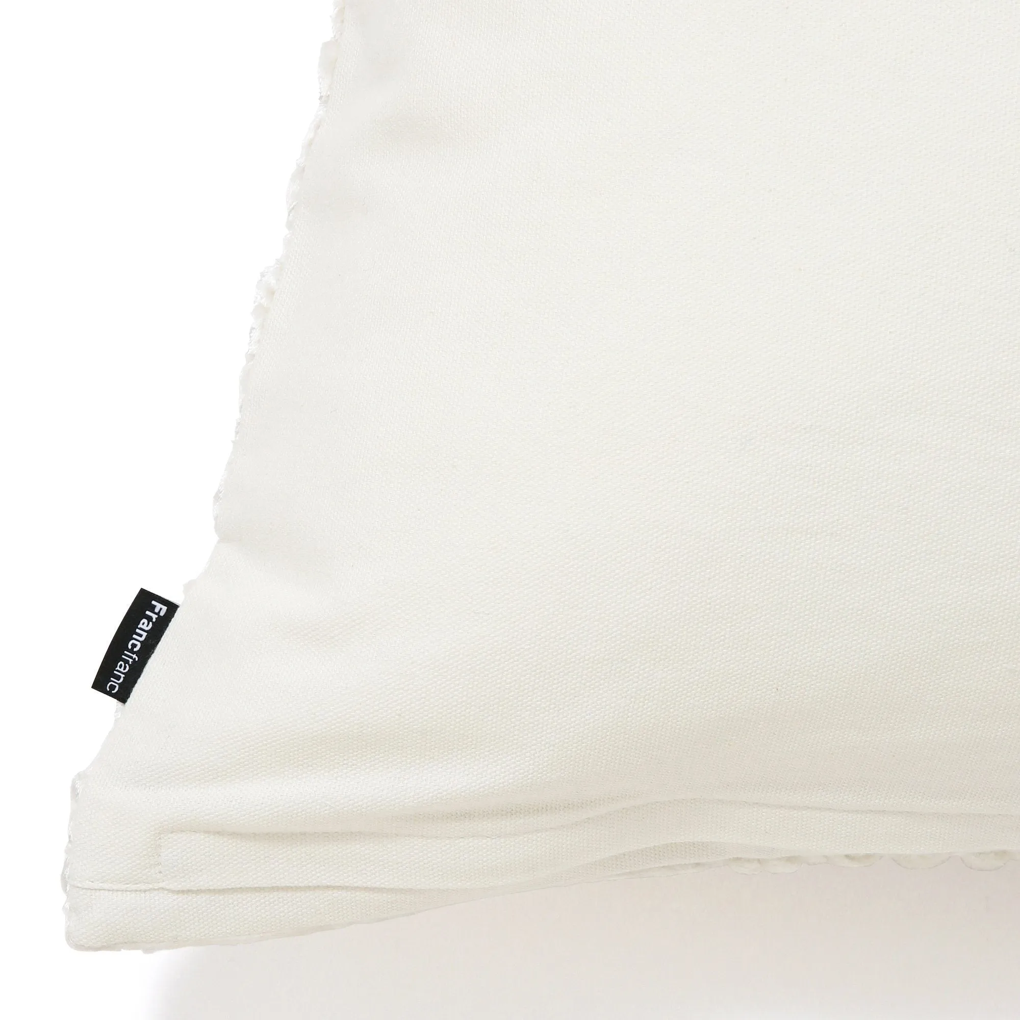 Smocking Cushion Cover 45 White