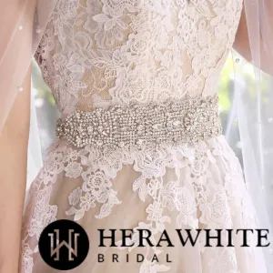 Sparkling Rhinestone Stylish Bridal Sash