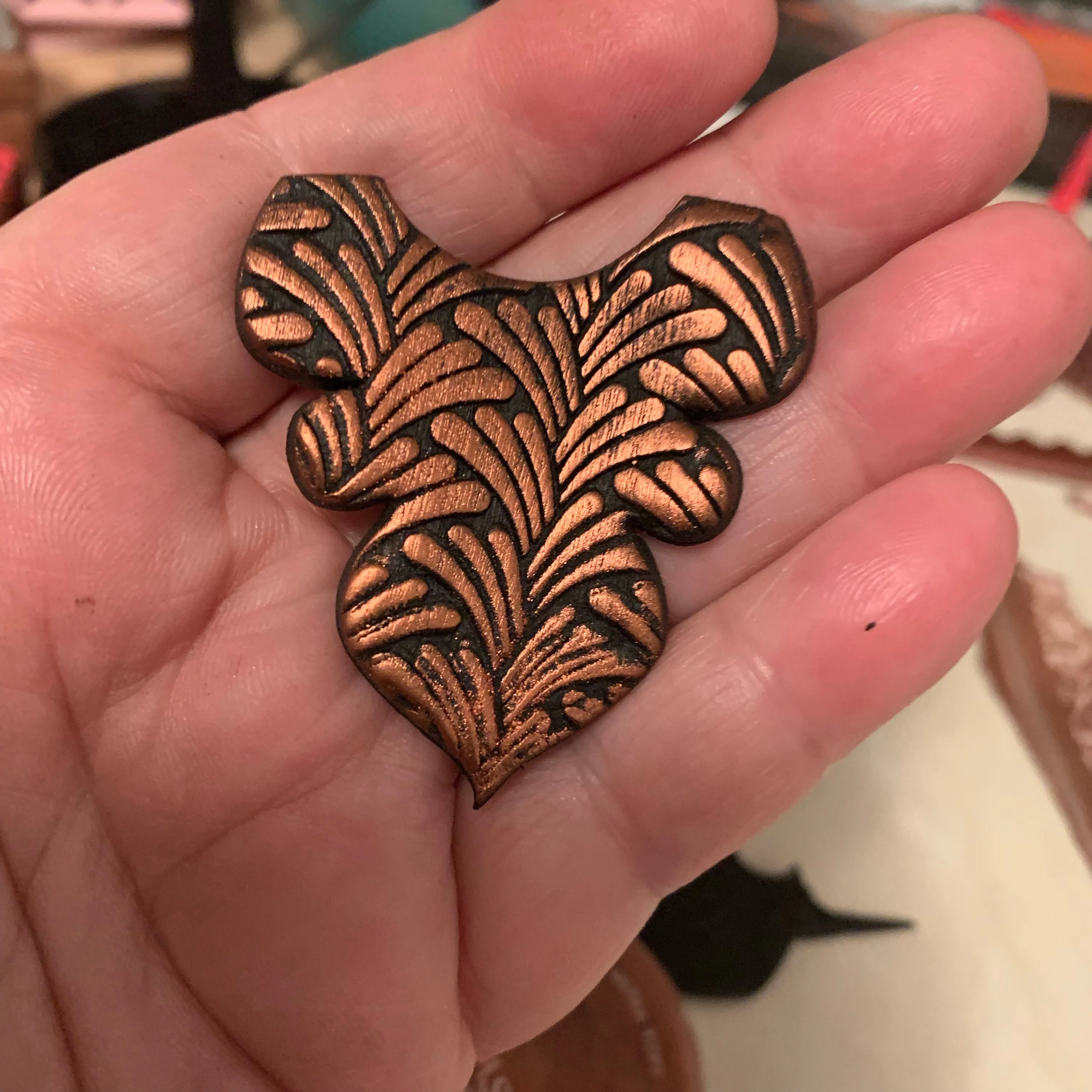 Spout Art Deco Texture Mat Silicone rubber Stamp for polymer clay paper Gelli plate and resin