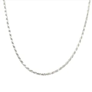 Sterling Silver Rope Necklace