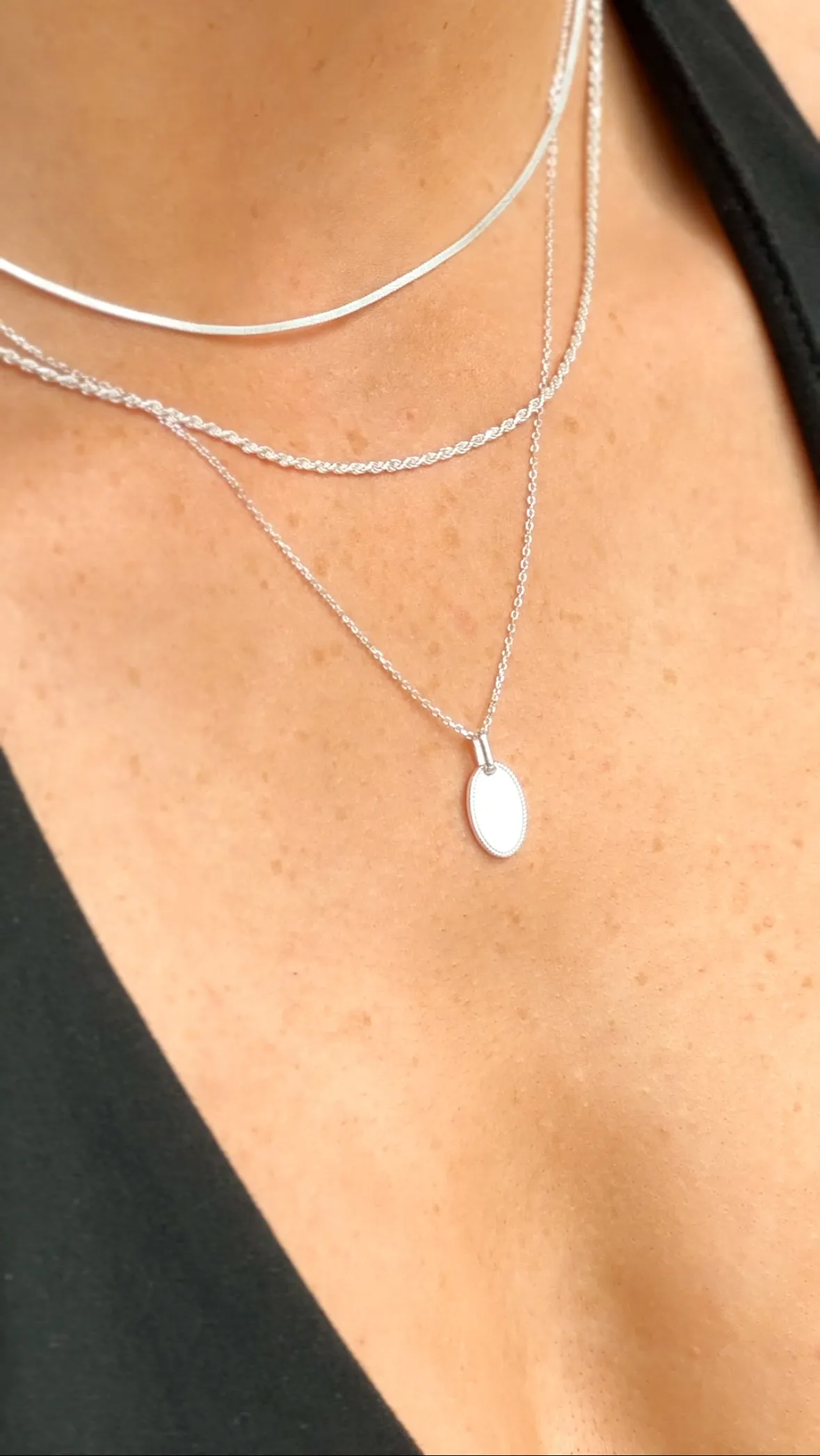 Sterling Silver Rope Necklace