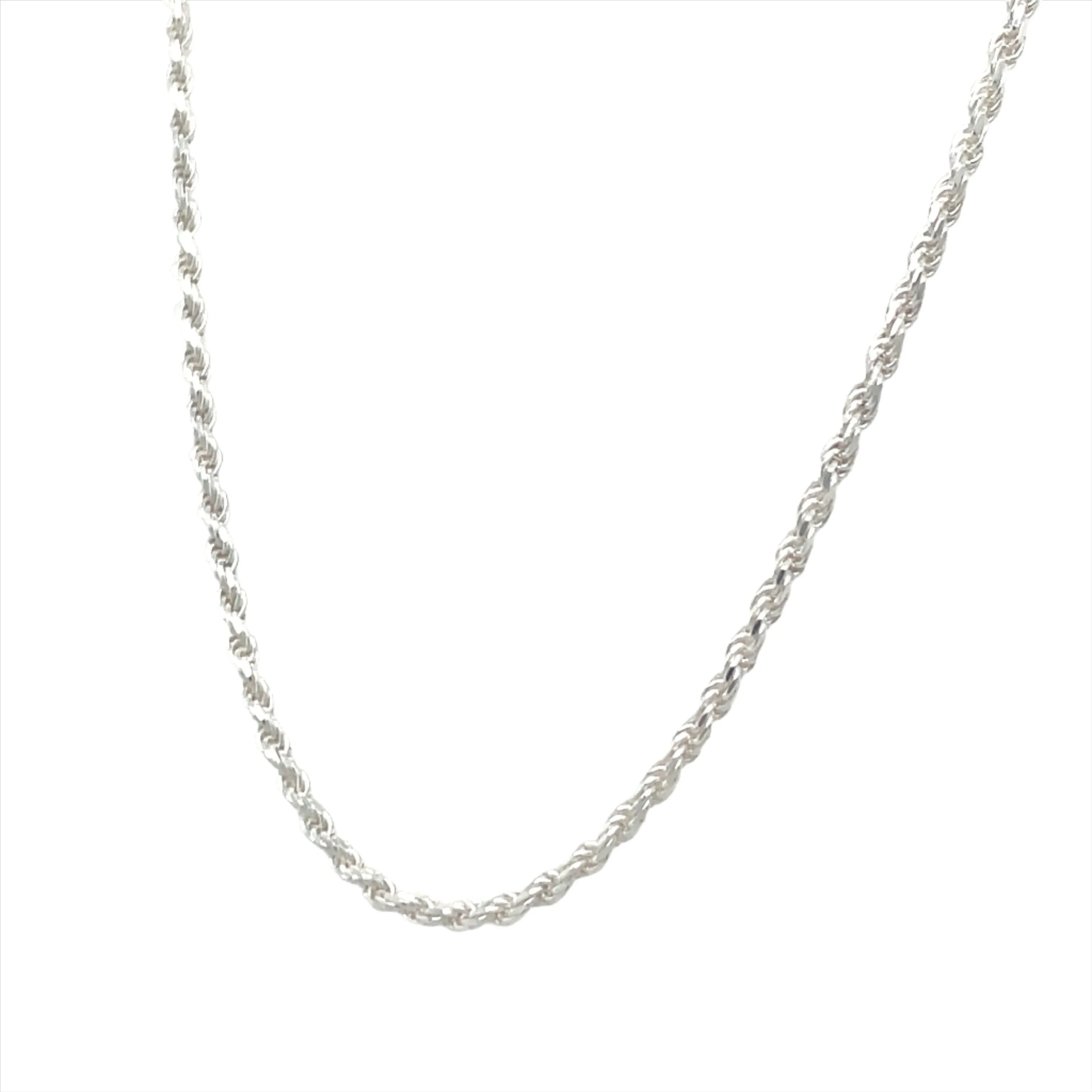 Sterling Silver Rope Necklace