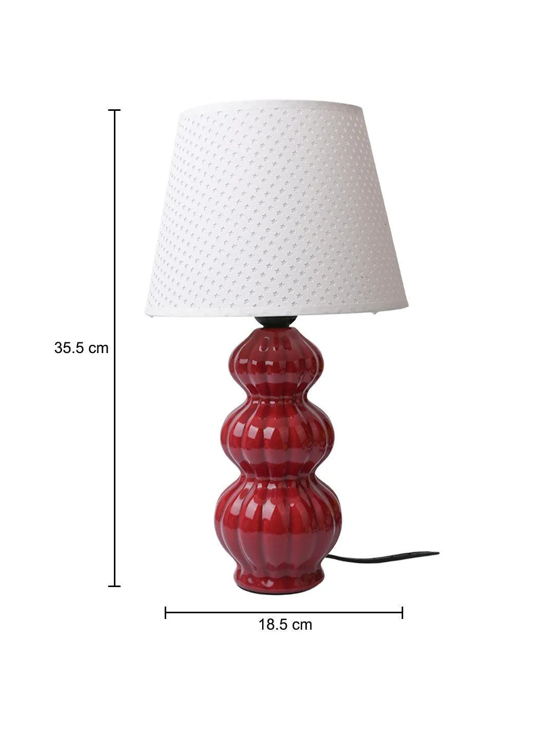 Stylish Cheery Red Table Lamp