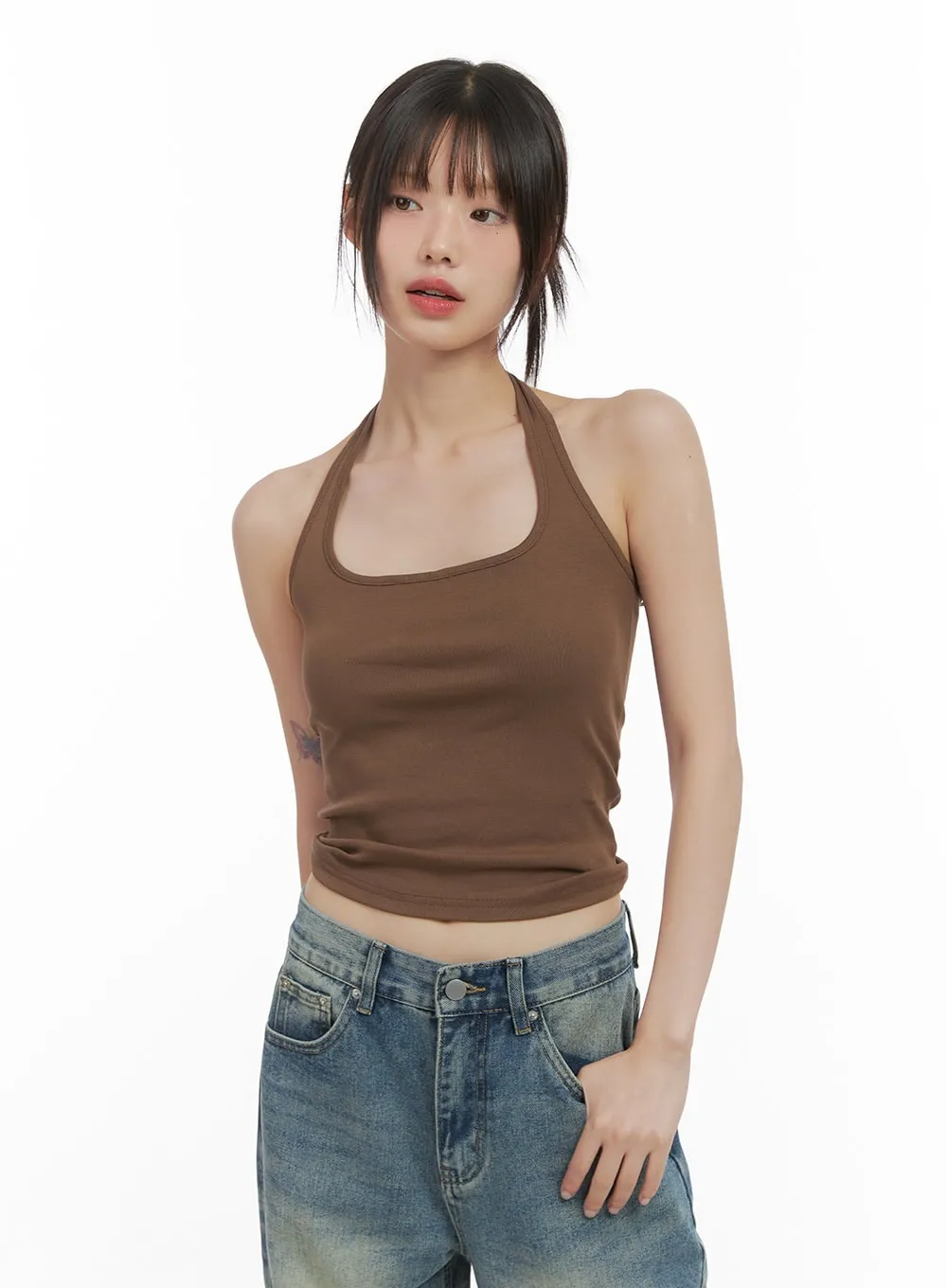 Stylish Graphic Hooded Crop CS412
