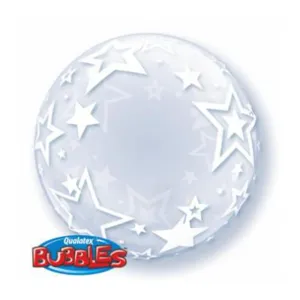 Stylish Stars Bubble Deco. Balloon