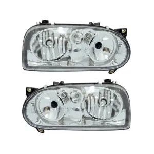Suitable To Fit - VW Golf 3 Diamond Headlights (Golf 4 Style)