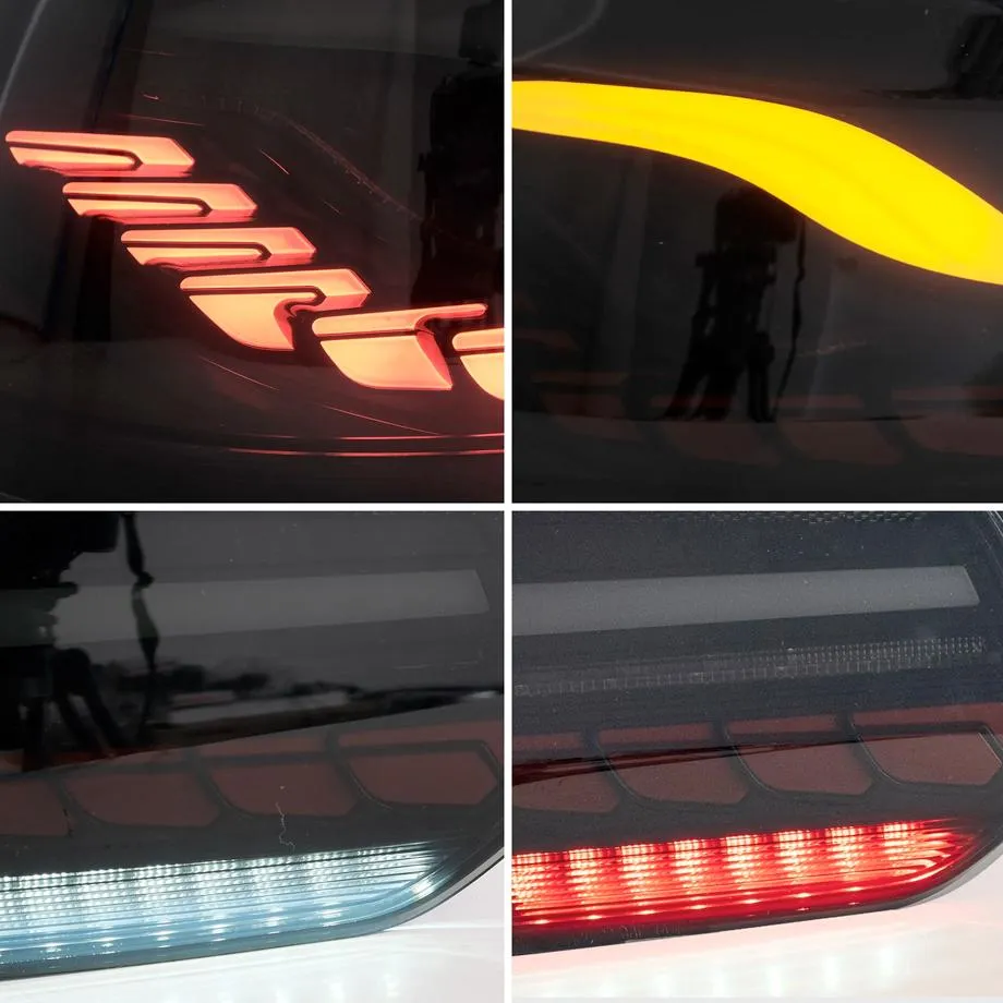 Suitable To Fit - VW Golf 6 CS Style OLED Sequential Smoked Black Taillights