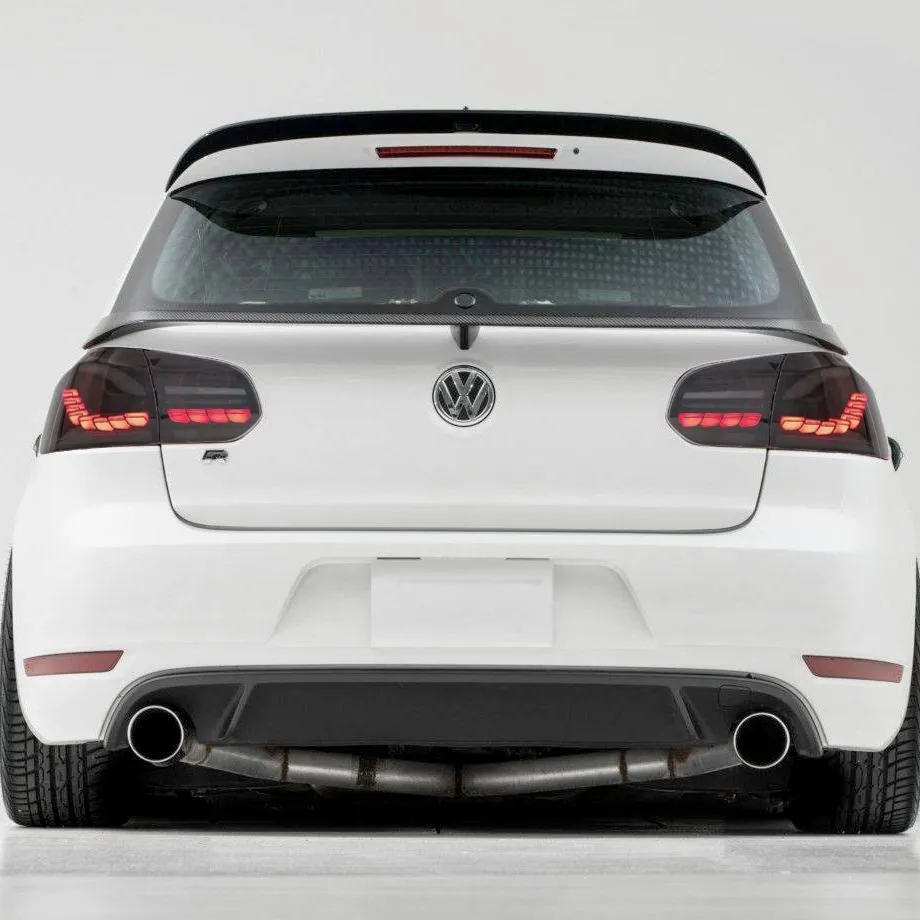 Suitable To Fit - VW Golf 6 CS Style OLED Sequential Smoked Black Taillights