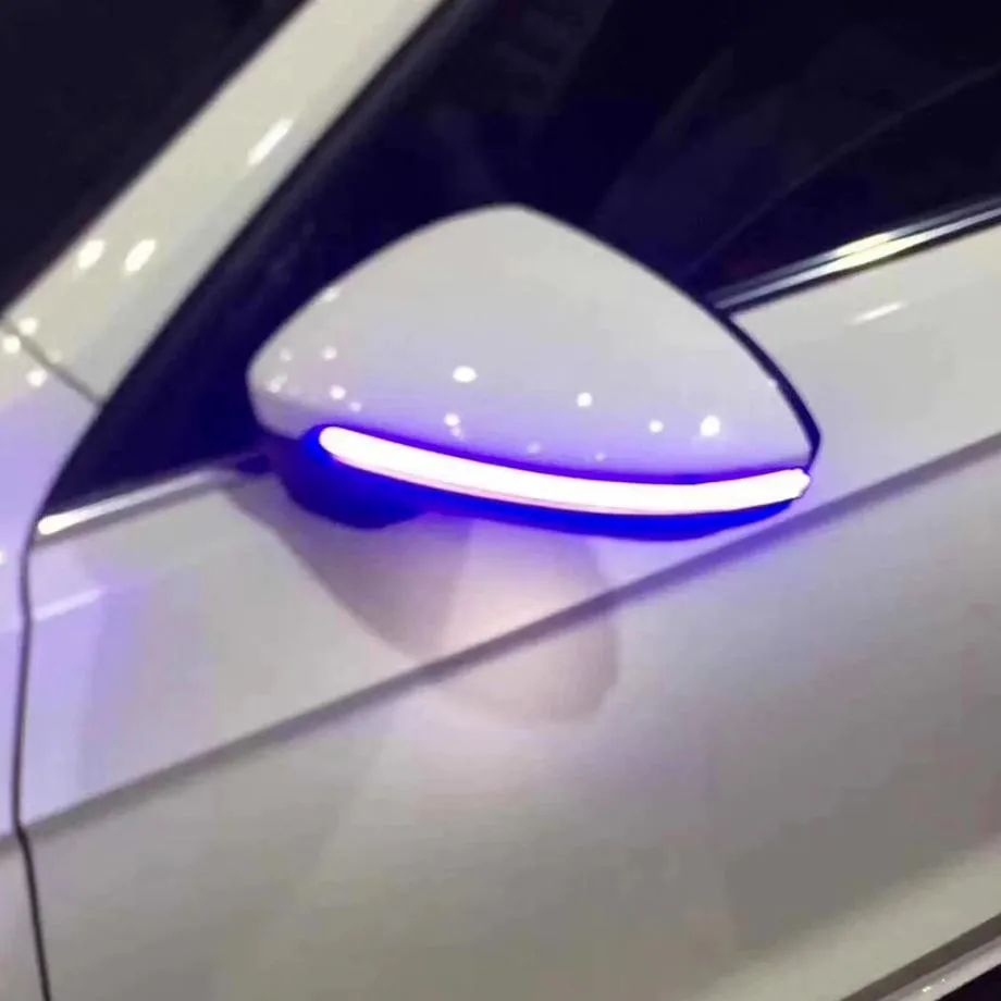 Suitable To Fit - VW Golf 7 GTI Side Mirror Smoked LED Sequential Indicator Light 2-Colour