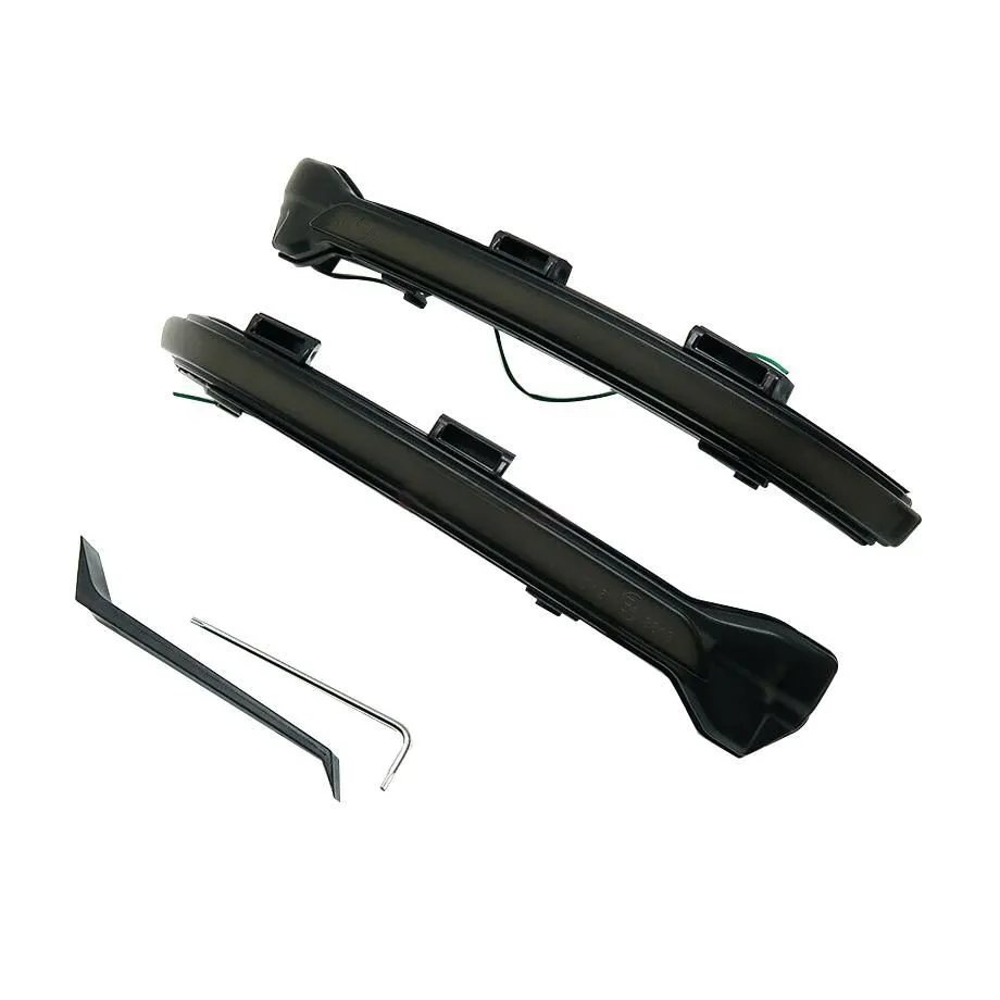 Suitable To Fit - VW Golf 7 GTI Side Mirror Smoked LED Sequential Indicator Light 2-Colour