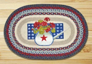 Summer Celebration Oval Patch Rug