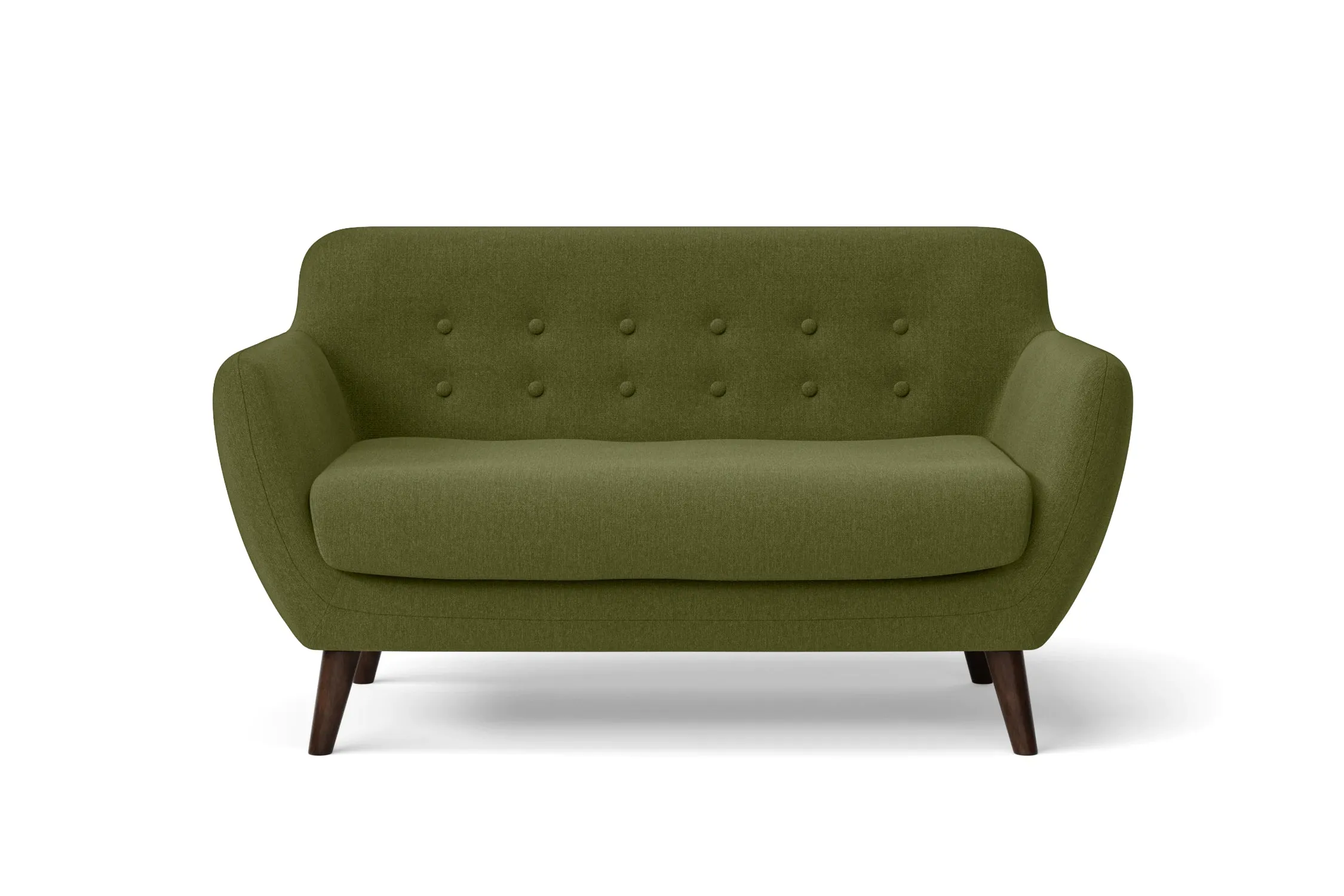 Terni 2 Seater Sofa Olive Linen Fabric