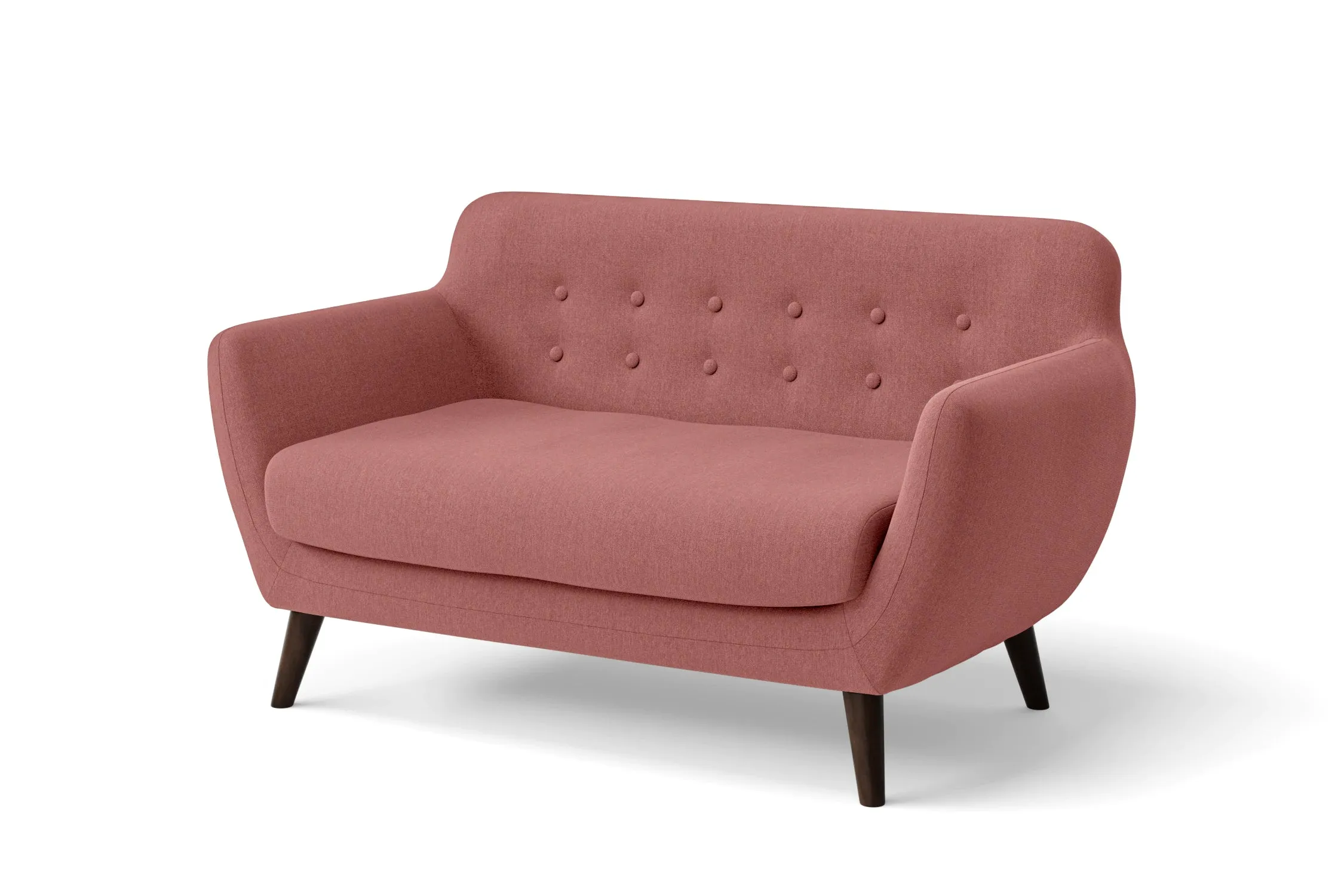 Terni 2 Seater Sofa Rose Pink Linen Fabric
