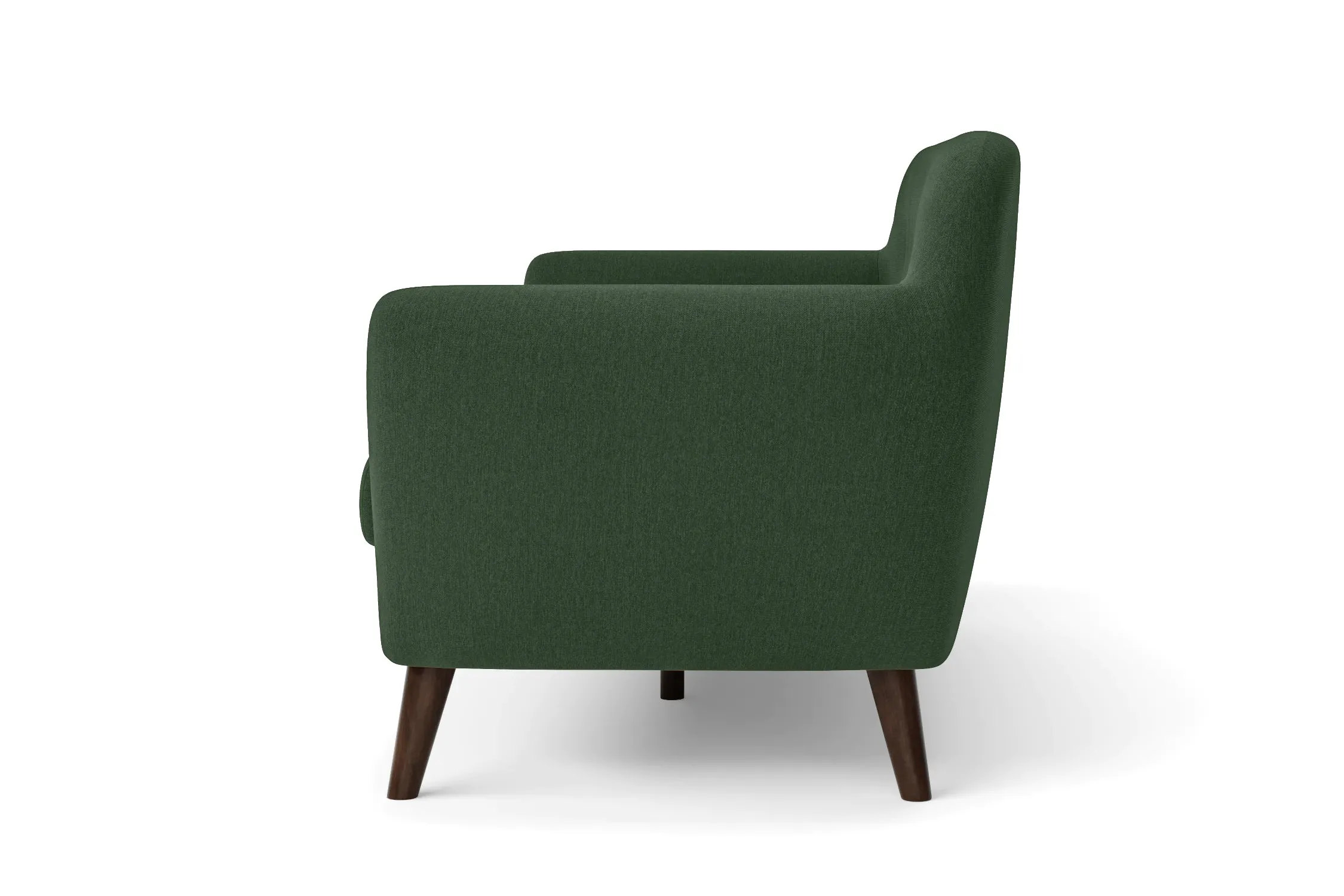 Terni 3 Seater Sofa Forest Green Linen Fabric