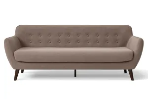 Terni 4 Seater Sofa Caramel Linen Fabric