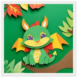 The beauty of paper animal art: Dragon (3 Designs)