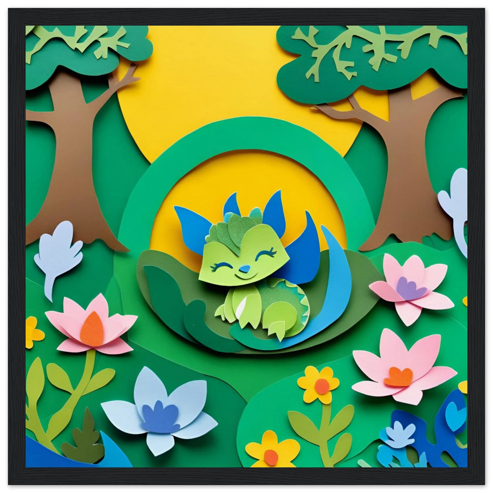 The beauty of paper animal art: Dragon (3 Designs)