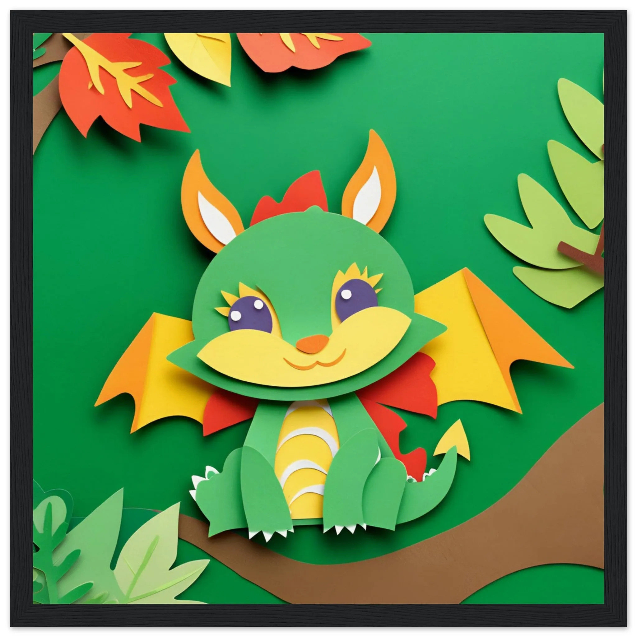 The beauty of paper animal art: Dragon (3 Designs)