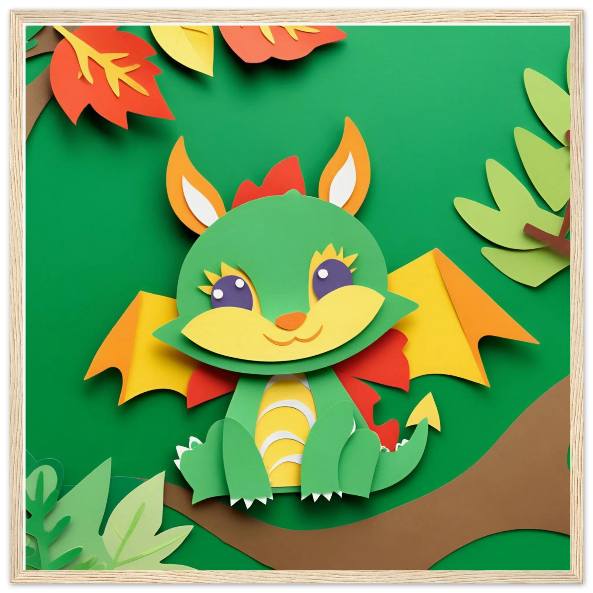 The beauty of paper animal art: Dragon (3 Designs)