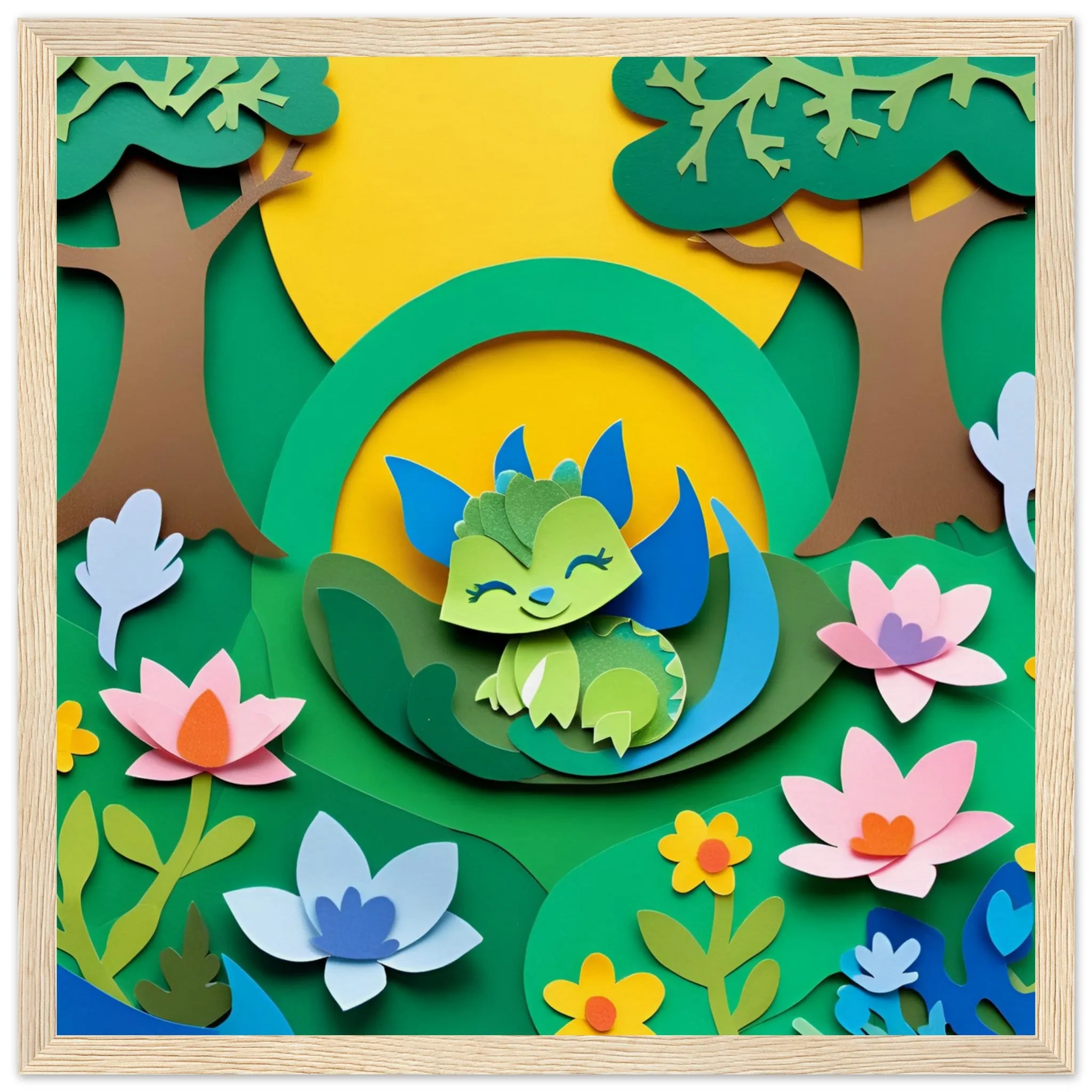 The beauty of paper animal art: Dragon (3 Designs)
