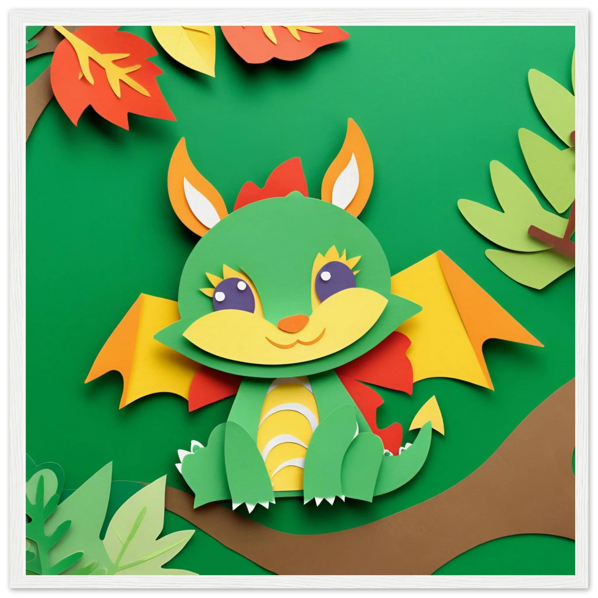 The beauty of paper animal art: Dragon (3 Designs)