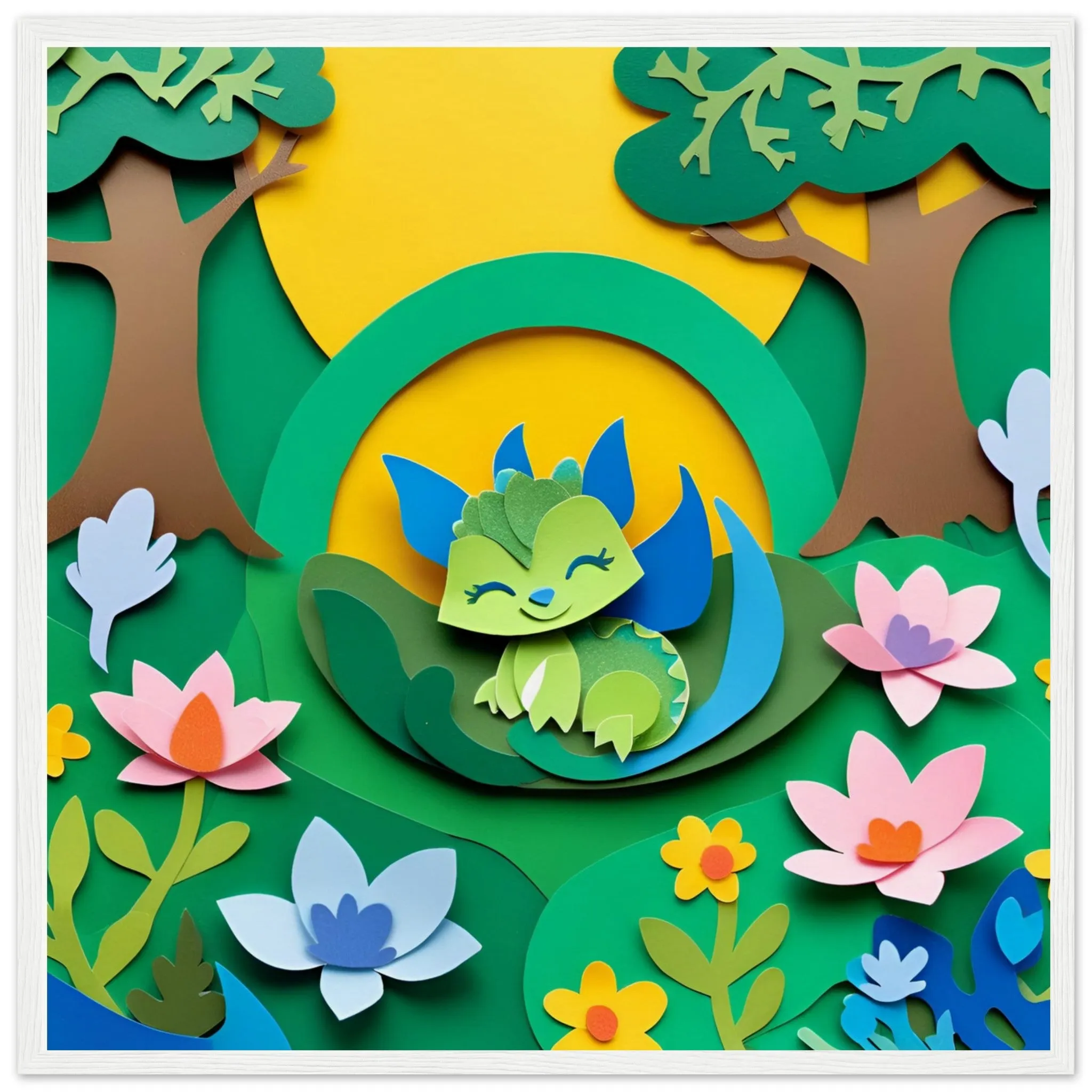 The beauty of paper animal art: Dragon (3 Designs)