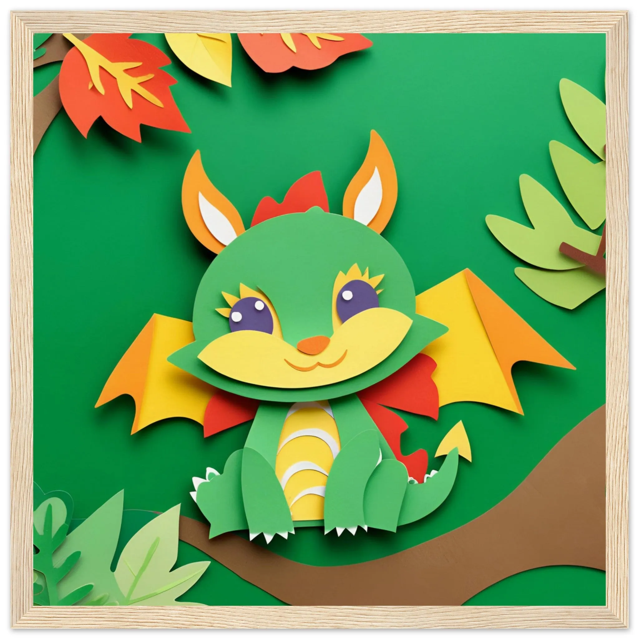 The beauty of paper animal art: Dragon (3 Designs)