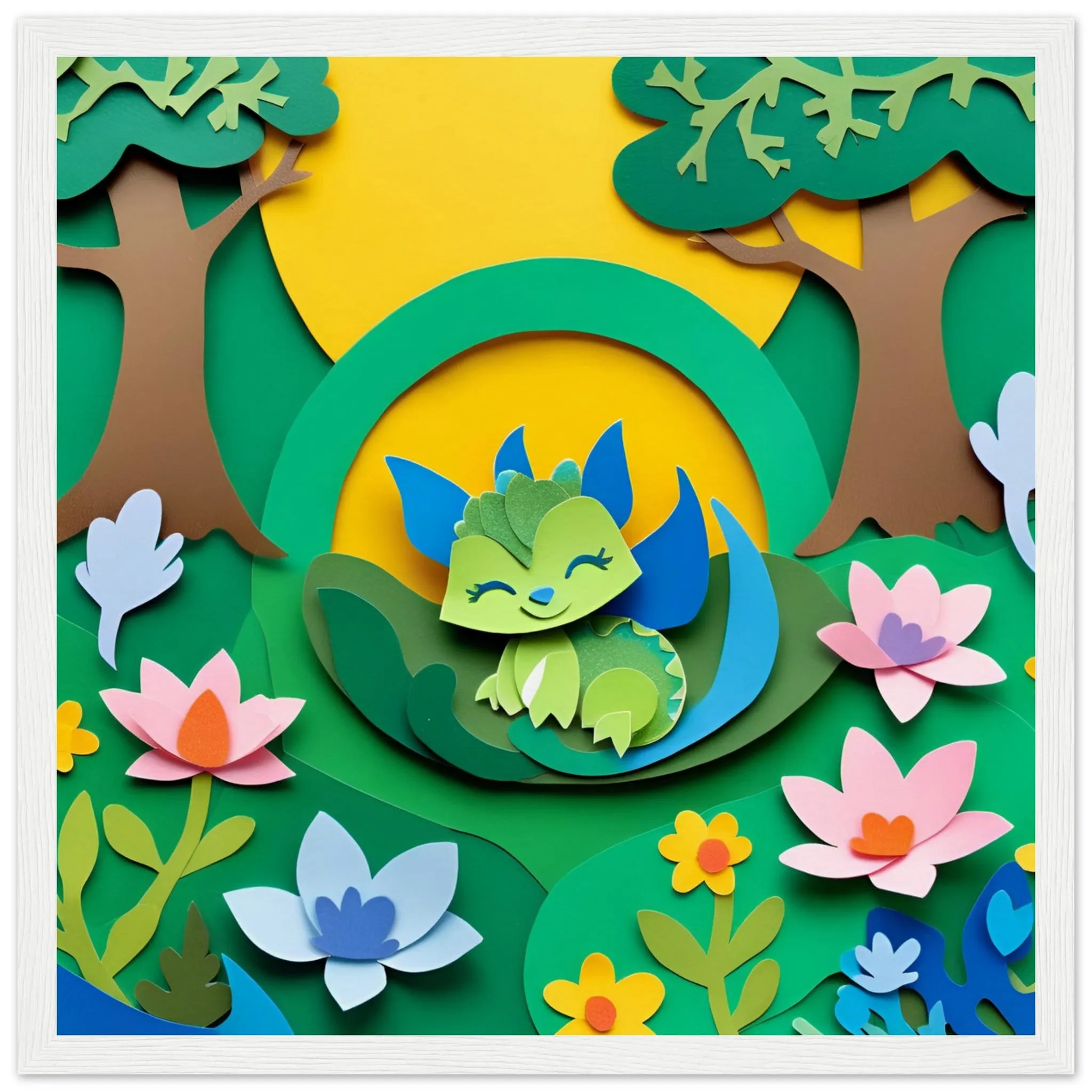 The beauty of paper animal art: Dragon (3 Designs)