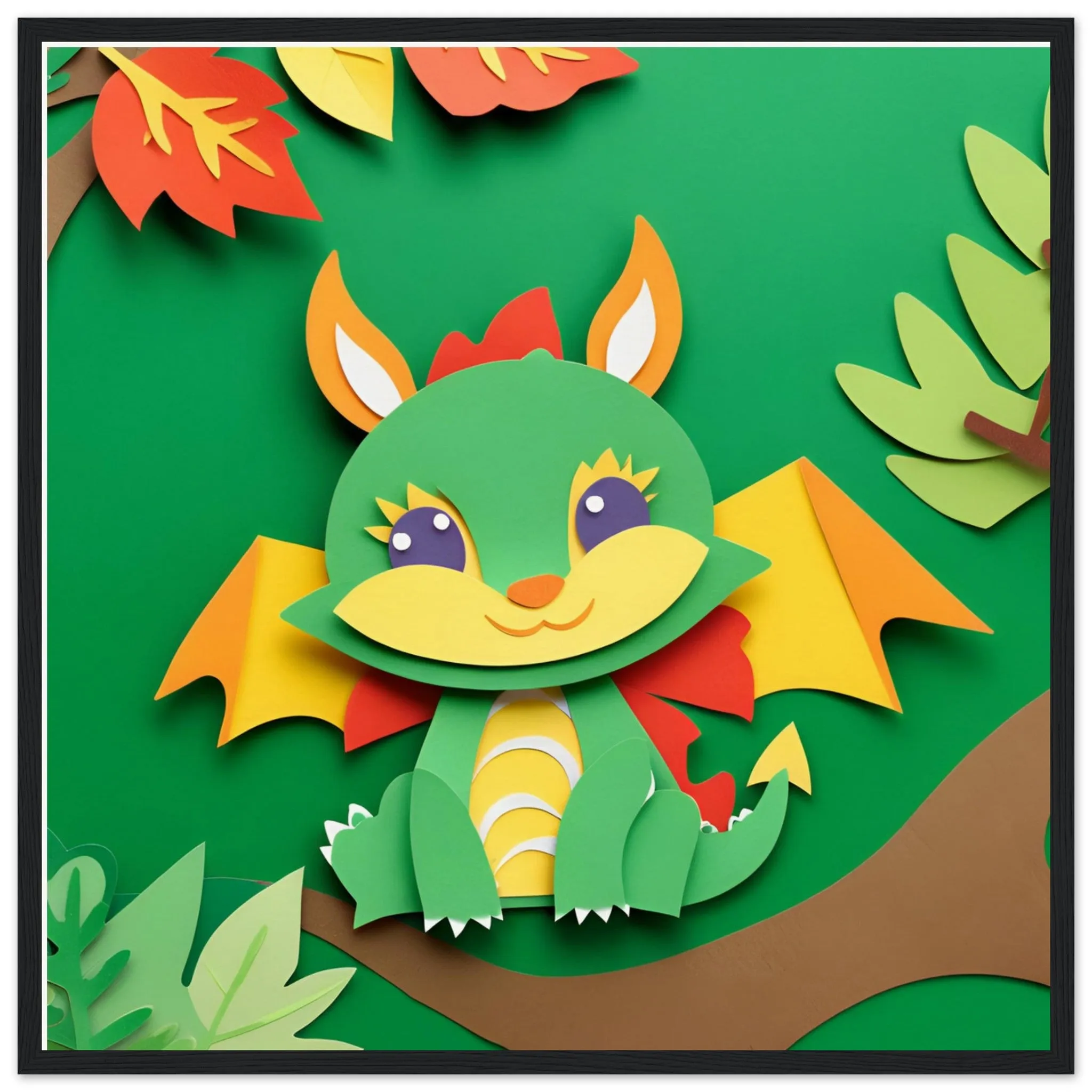 The beauty of paper animal art: Dragon (3 Designs)