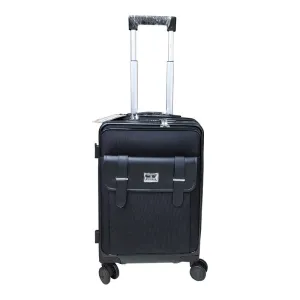 The Clownfish Evoke Series 20inch Cabin Trolley Bag | TSA Lock, Aluminium Trolley | 40L | Black