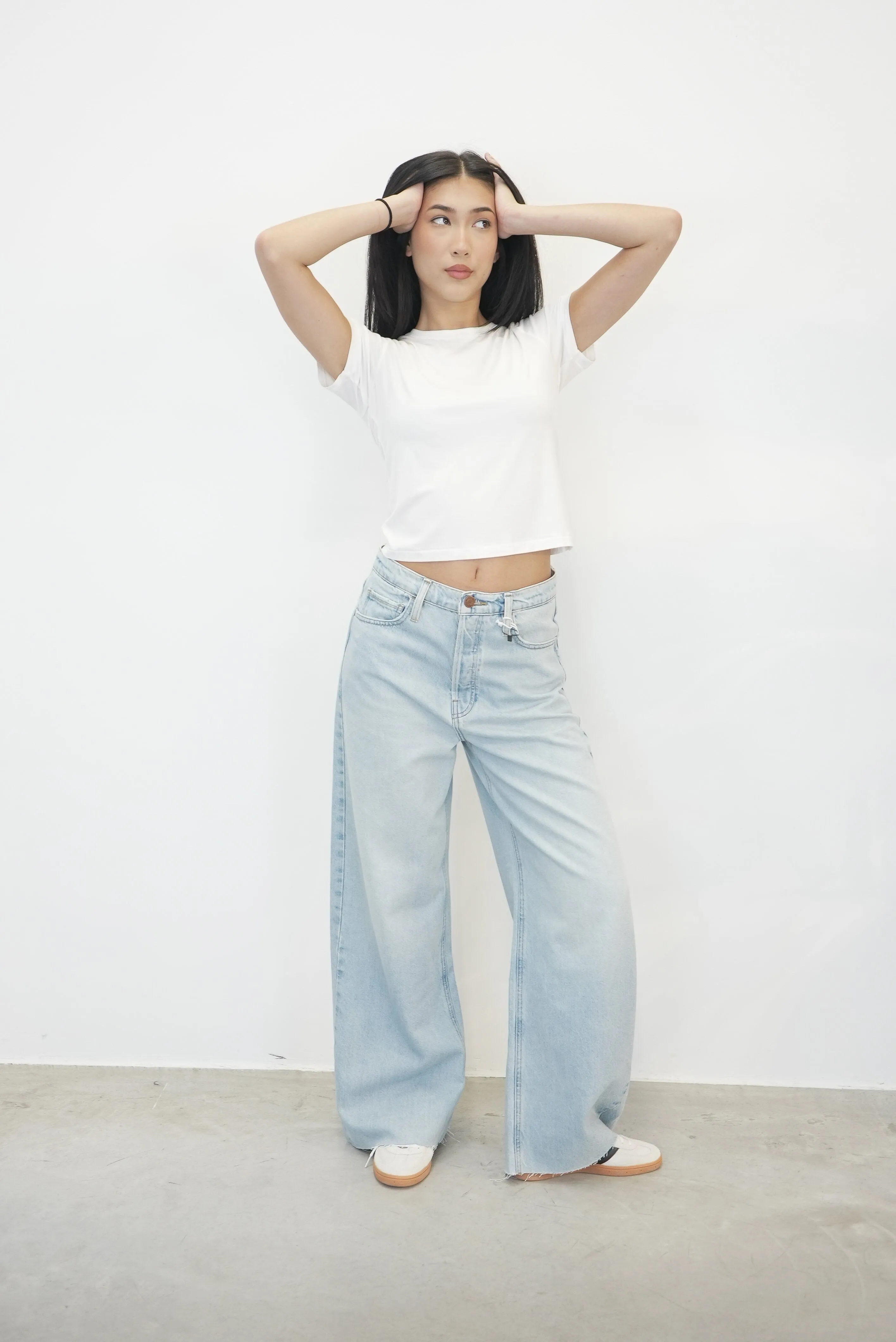 THE LOW BAGGY WIDE LEG BY FRAME