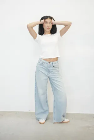 THE LOW BAGGY WIDE LEG BY FRAME