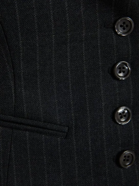 Tom Ford   Pinstriped wool racerback waistcoat 