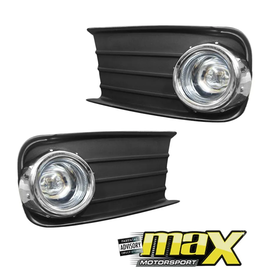 Toyota Tazz (01-On) Fog Lamps With Grilles & Chrome Ring