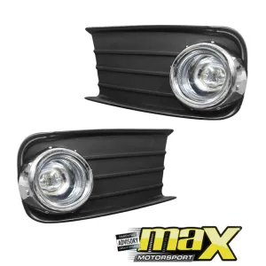 Toyota Tazz (01-On) Fog Lamps With Grilles & Chrome Ring