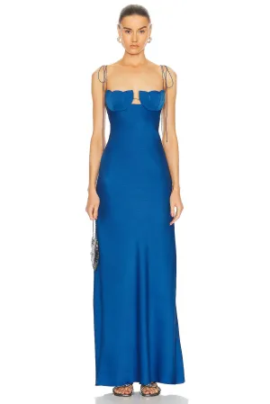 Tulip Dress Stylish in Blue