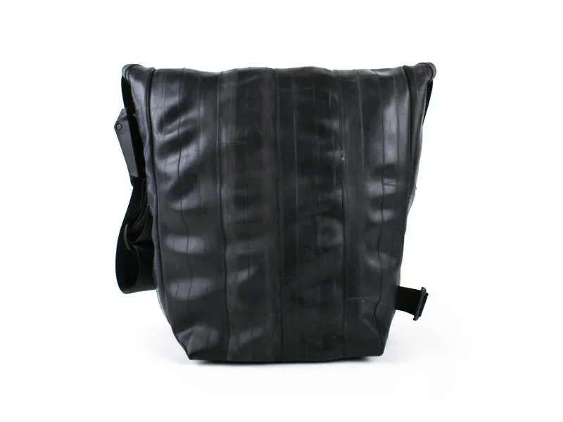 Up-cycled Shoulder Bag- Made in the USA from Bicycle tubes